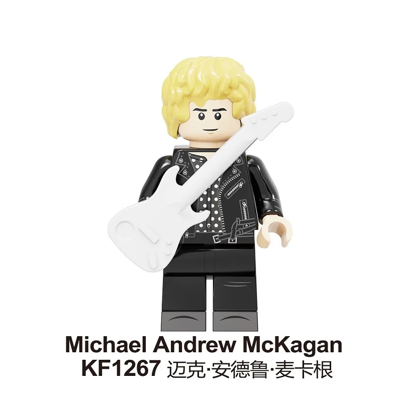 KF1267 20Pcs No Box 20 шт. строительные блоки рок-группа guns N' Roses Axl Rose DJ Ashba Stinson Frank Ferrer либхер Фигурки игрушки для детей KF6105 - Цвет: KF1267 20Pcs No Box