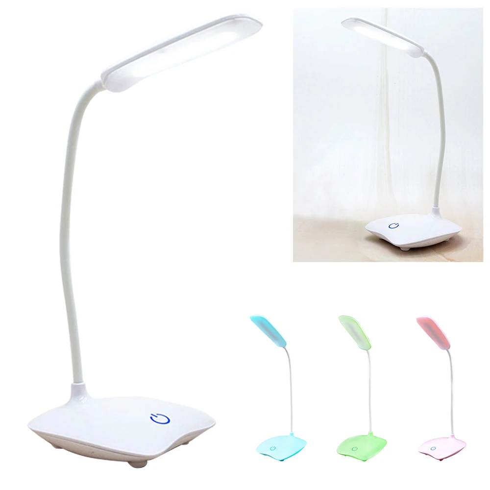 USB Rechargeable LED Desks Table Lamp Adjustable intensity Reading Light Touch Switch Desk Lamps 3 Modes Desk Lamps