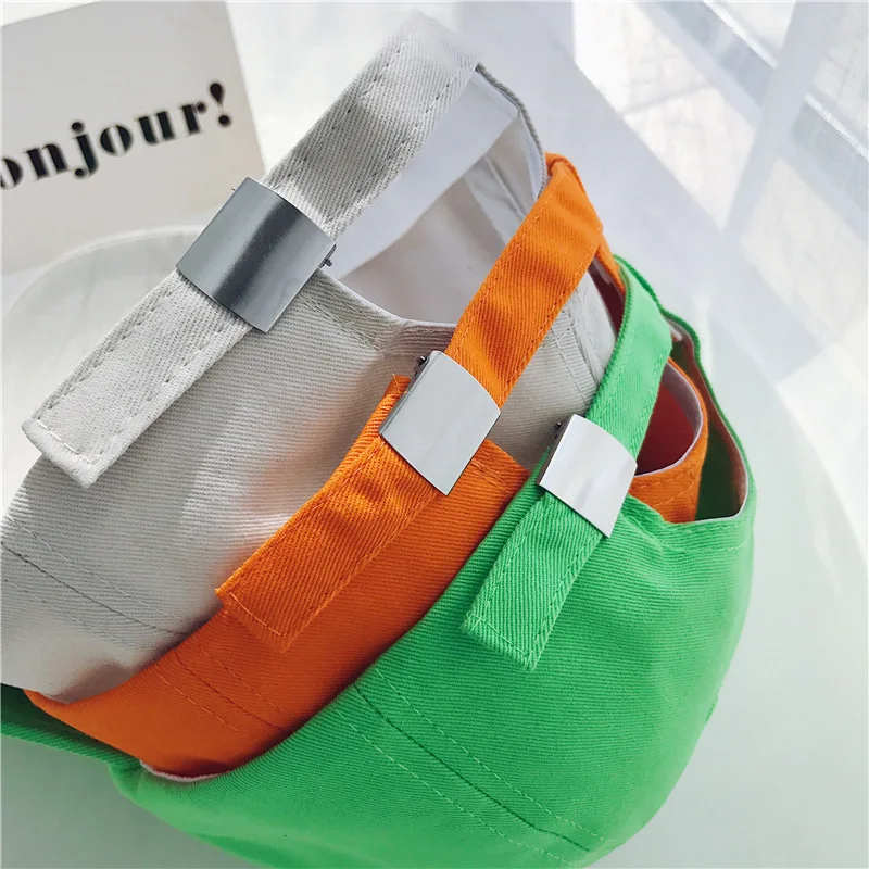 Snapback Hip Hop Baseball Cap High Street Embroidery Sun Hats Fluorescent green LEON High Quality Unisex Baseball Caps Orange (16)