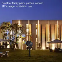 Светодиоды пейзаж проектор огни водонепроницаемый Газон лампа с 12 горки для пасхи открытый сад Праздник Вечеринка украшение дома