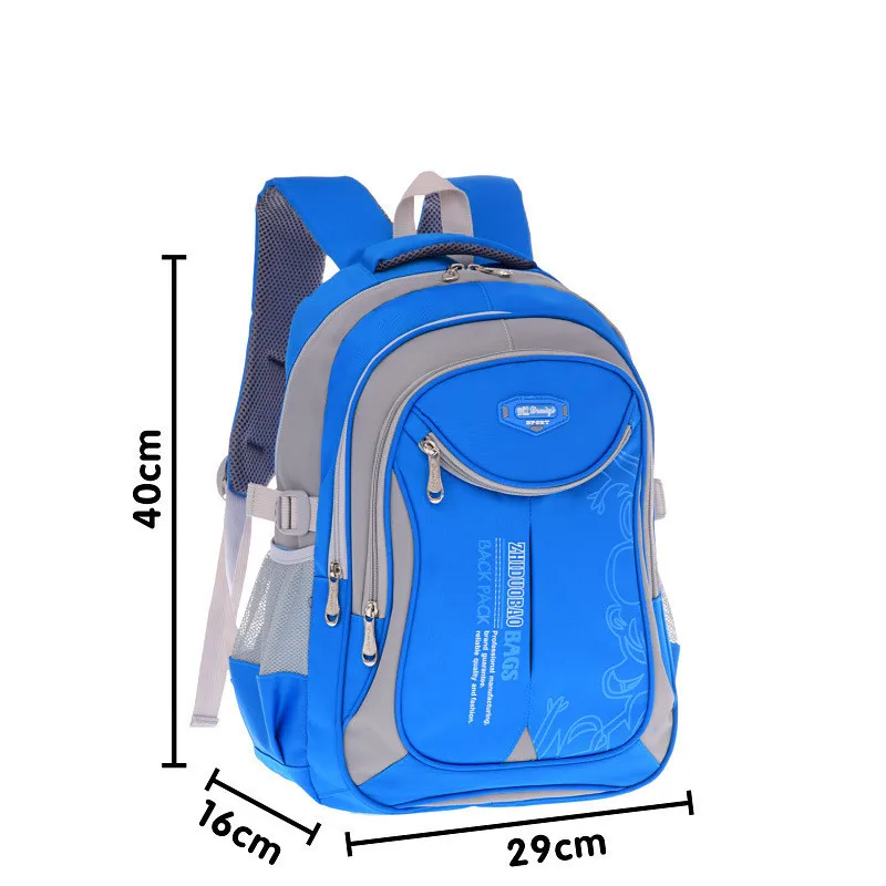 17 дюймов детские школьные рюкзаки для девочек мальчиков высокое качество детский рюкзак в начальной школе Рюкзак Mochila Escolar - Цвет: blue gray S