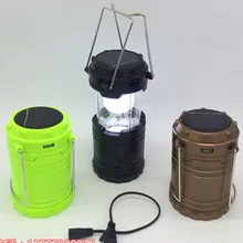 Многофункциональный супер яркий светодиодный фонарь на солнечной батарее, уличный походный аварийный светильник для палатки, растягивающаяся переносная лампа