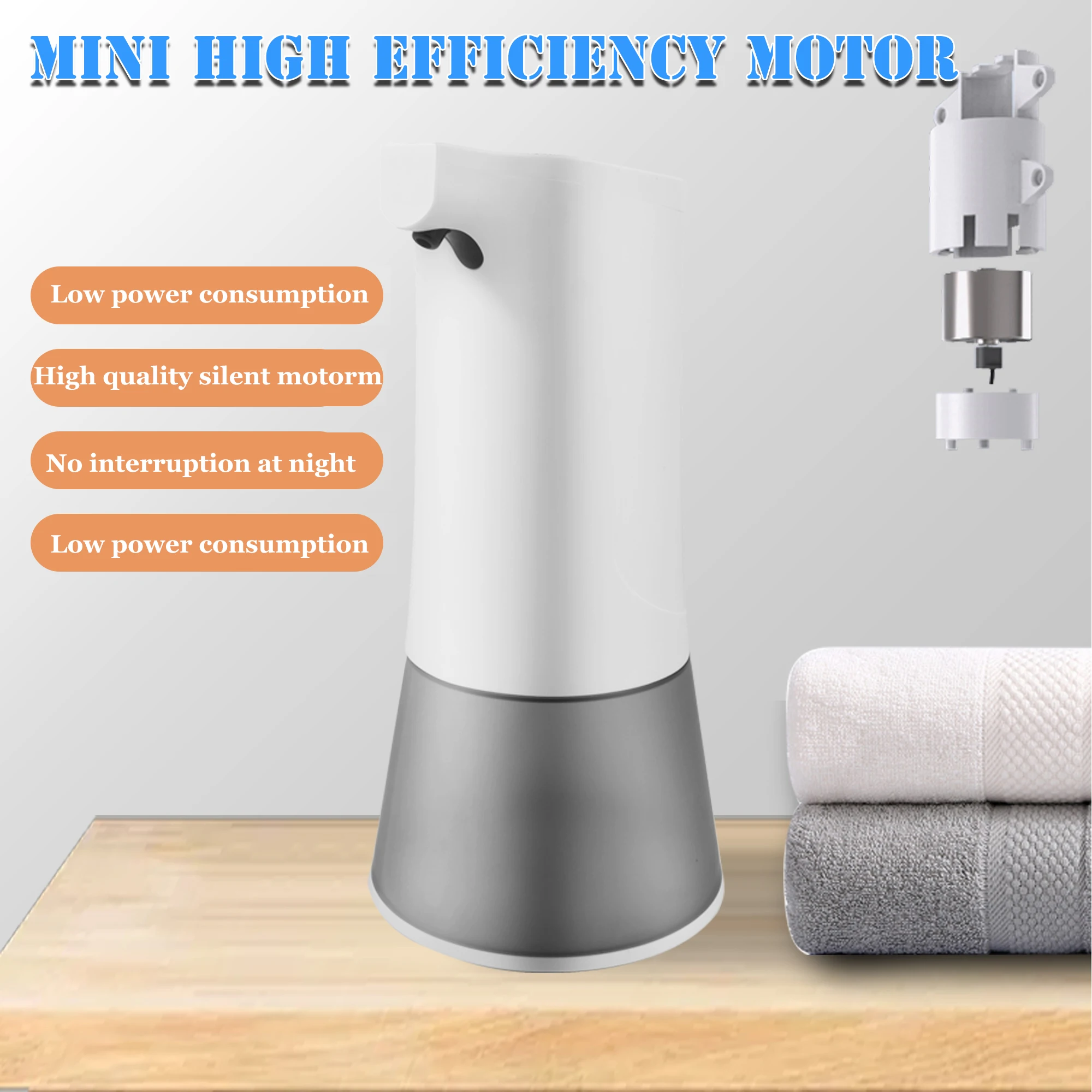 PANDUN Fully automatic foam mobile phone smart sensor soap dispenser child antibacterial hand sanitizer rechargeable PANDUN Fully automatic foam mobile phone smart sensor soap dispenser child antibacterial hand sanitizer rechargeable