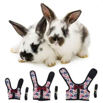 

Outdoor Rabbit Harness Leashes Set Small Pet Vest Cloth Walking Lead