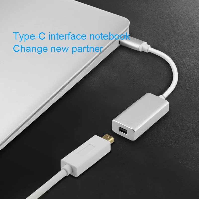 Адаптер типа C к Mini DP USBC порт дисплея USB 3 1 мини порту алюминиевый кабель