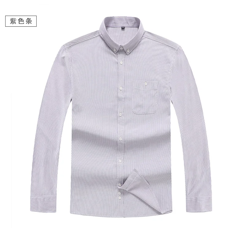 Плюс 8XL 6XL 2019 мужские полосатые рубашки с длинными рукавами мужские рубашки весенне-осенние Camisa Masculina мужские Топы повседневные мужские