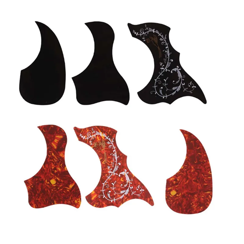

Professional Guitar Pickguard Folk Acoustic Self-adhesive Pick Guard Sticker Scratch Plate Guitar Accessories Drop Bird Shaped