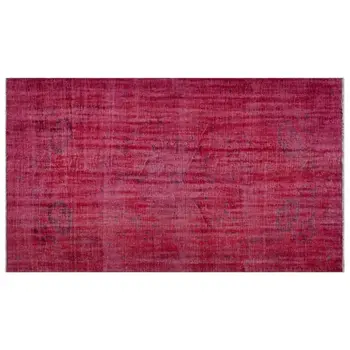 

Handmade Red Vintage Overdyed Turkish Area Rug 173x290 Cm-5'8''X9'6''