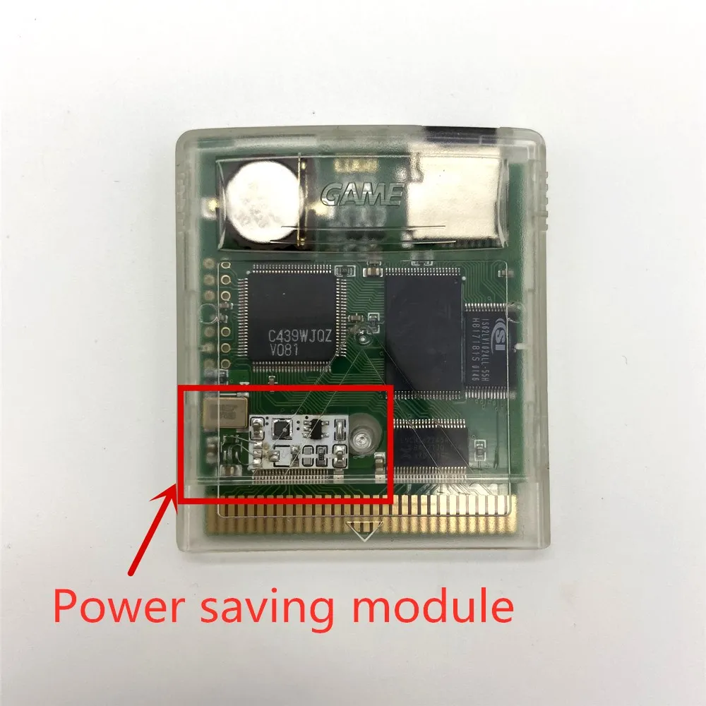 

Custom Game Cartridge China Version Remix Game card for GB GBC Game Console Peogrammer Power saving version