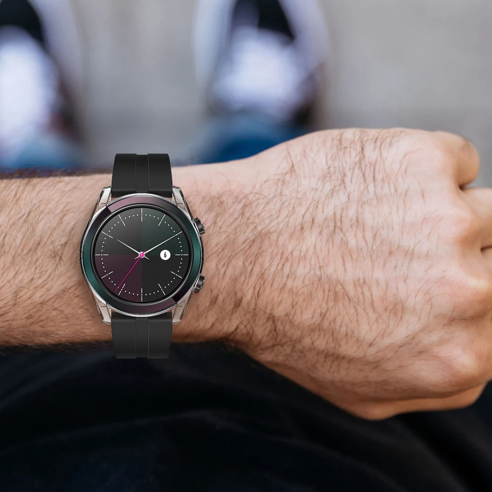 Бампер для huawei Watch GT элегантный 42 мм чехол TPU чехол тонкий протектор ультра-тонкий защитный чехол рамка