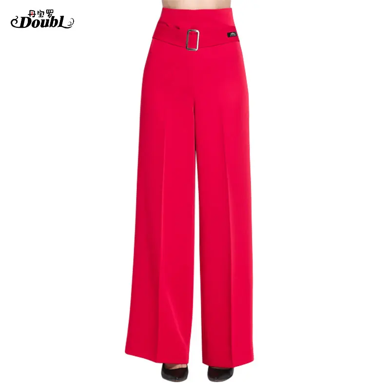 Женские брюки s Waltz prense тонкие новые летние тонкие брюки для Бальных и латиноамериканских танцев женские стандартные черные красные свободные модные прямые