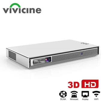 

Vivicine T5 4k Mini Projector,Android 6.0 Bluetooth 4.2, 4000mAh battery,Smart HDMI USB PC Game Mobile Proyector Beamer