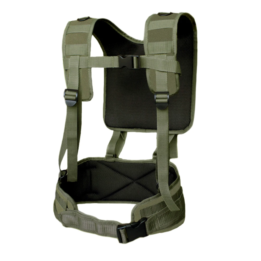 

NFSTRIKE 600D Oxford Cloth Multifunctional Harness Waist Belt Tactical Hunting Shooting Webbing Molle Vest - Olive Drab