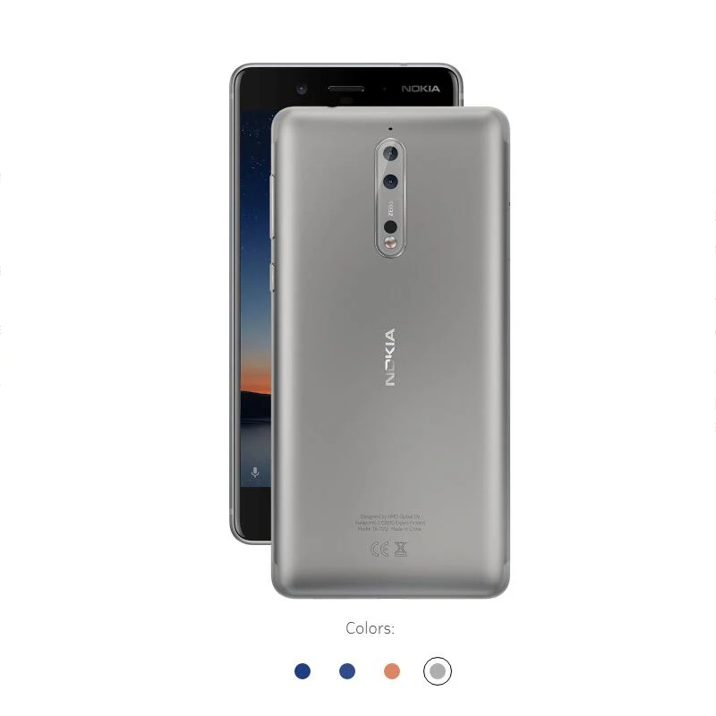 Мобильный телефон Nokia 8 с глобальной версией Android LTE 5,3 ''ips QHD Snapdragon 835 Otca core 4/6 Гб ram 13 МП камера 3090 мАч смартфон