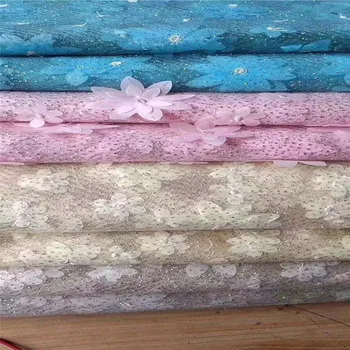 

Mesh Bottom Classic Embroidery Lining Women's and Children's Clothing Skirt Wedding Dress Embroidery Fabrics Wholesale