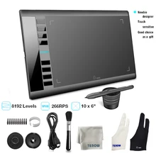 UGEE M708 V3 цифровой Графика планшет 8192 уровней графический планшет 5080 Точек на дюйм Графический написания Pad пассивное перо Pro дизайнер с подар...