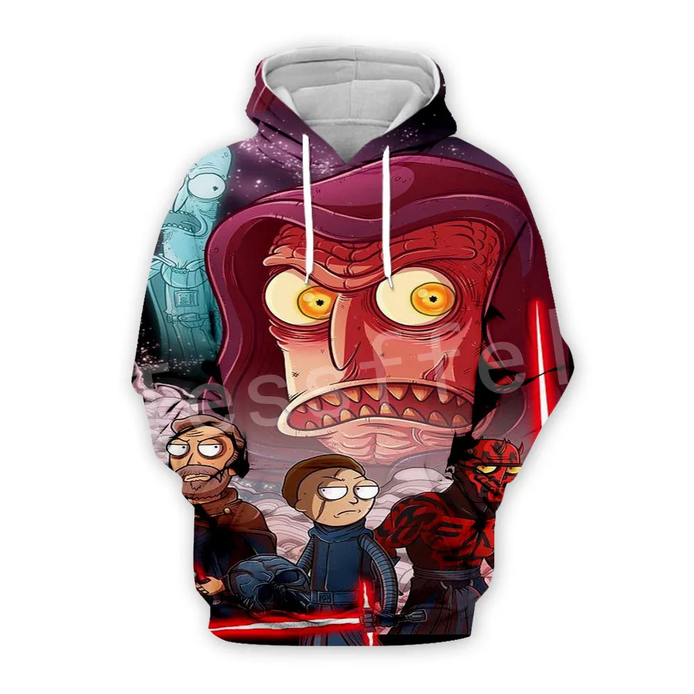 

Tessffel Anime Rick and Morty New Fashion Funny Colorful Cartoon Tracksuit 3DPrint Hoodie/Sweatshirt/Jacket/shirts Men Women s-8