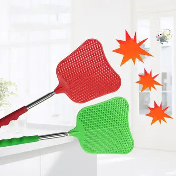 

Household 5Pcs Long Handle Plastic Telescopic Extendable Fly Swatter Prevent Pest Anti-Mosquito Pest Reject Insect Killer Tool