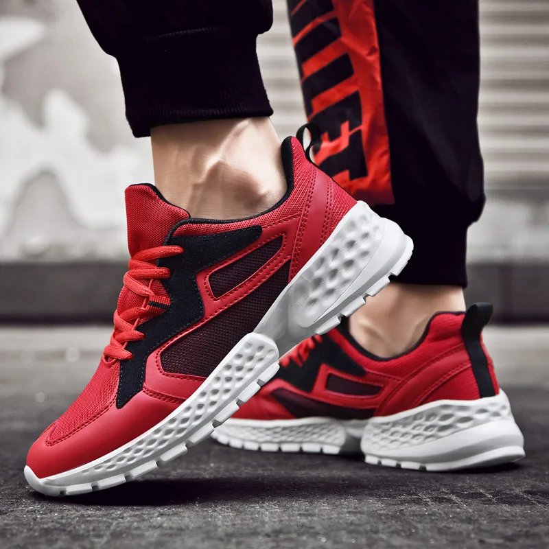 Fhlyiy на открытом воздухе мужские кроссовки удобные Повседневное Мужская обувь с сеточкой, спортивный, из дышащей ткани для обуви теннисные туфли модные кроссовки Zapatilla