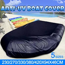 

210D heavy duty polyester fiber anti-ultraviolet, waterproof, ice-snow and waterproof rubber boat kayak protective cover