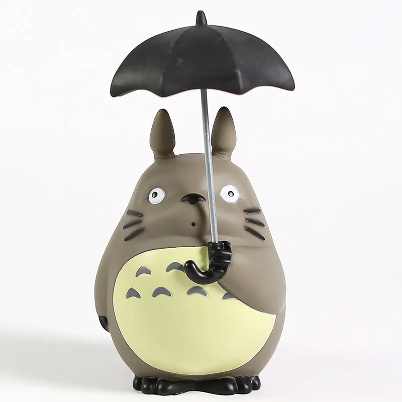 Miyazaki Hayao Totoro con paraguas figura de PVC modelo coleccionable AliExpress