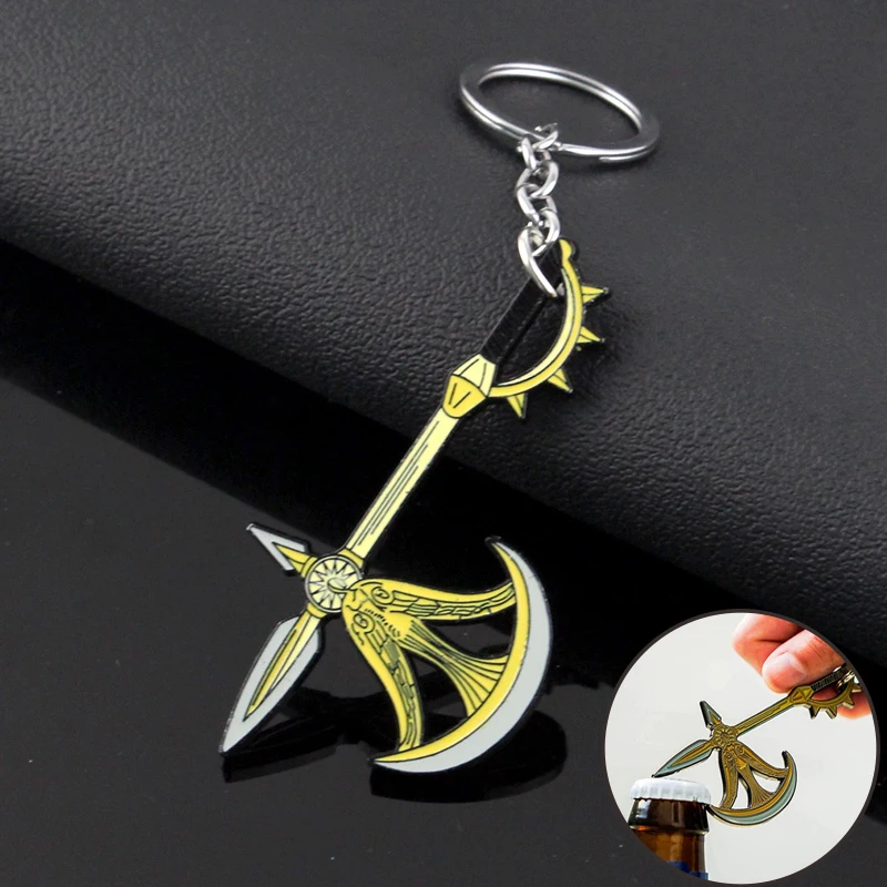 Seven Deadly Sins топор открывалка для бутылок брелок Nanatsu no Taizai Escanor Divine Axe Rhitta оружие