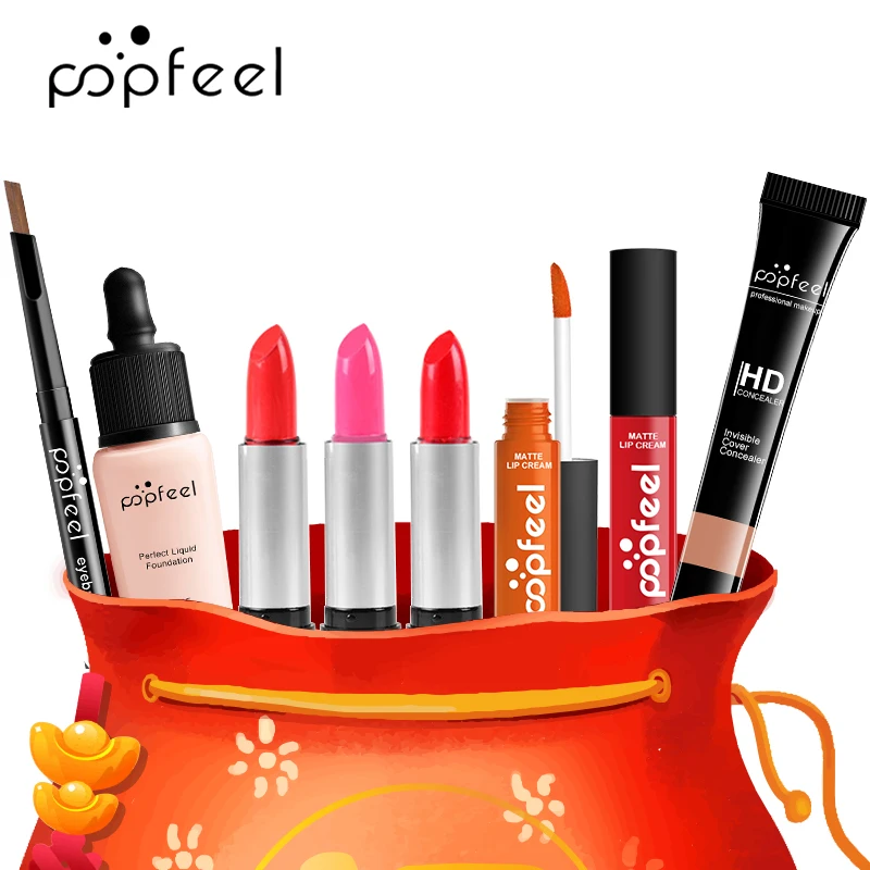 Popfeel 8 Piece Makeup Set Assorted Lot Choose Your Skin Tone Mixed
