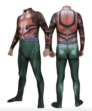  Halloween Saints' All Hallows' Day anime DC comic Aquaman Cosplay Zentai Costume tights adults