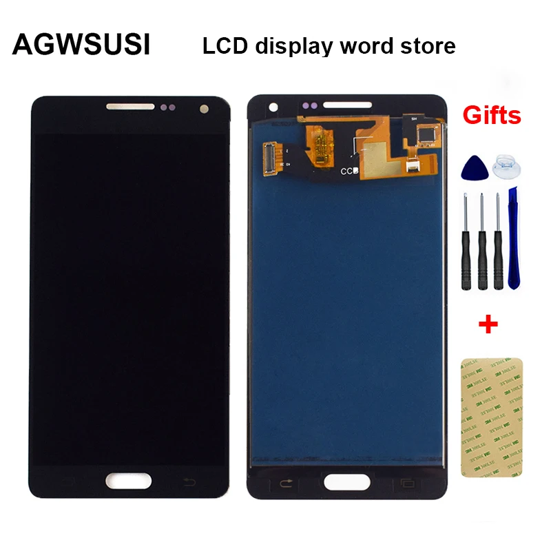 Черный Регулируемый для samsung Galaxy A5 2015 A500 sm a500f A500H A500FU A500M A500FQ DS ЖК дисплей +