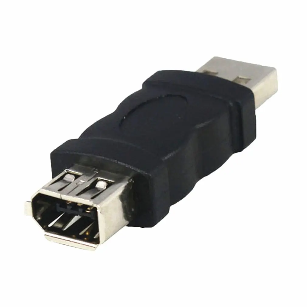 zeruangewei Portátil Firewire IEEE 1394 de 6 Pines Hembra a USB Tipo 1,1/2,0 A Adaptador Macho 