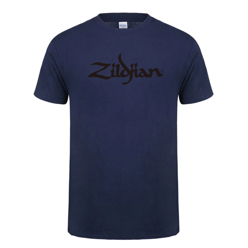 Модные летние новые мужские футболки Zildjian, футболка с принтом, мужские хлопковые футболки с коротким рукавом, футболки высокого качества