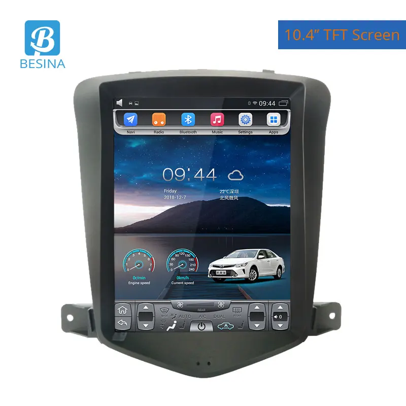 Besina 10.4 inch Android 9.1 Car Radio For CHEVROLET AVEO Multimedia Player WIFI GPS Navigation 4G+64G Stereo Audio