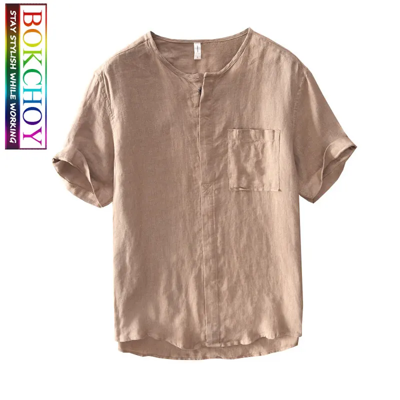 Мужские льняные рубашки тонкие винтажные цветные мужские Рубашки повседневные дышащие удобные льняные рубашки