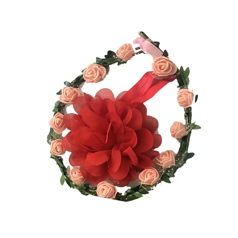 

Flannel Blanket Soft Photography Background Blanket Baby Monthly Blanket Floral Wreath Headband #4O