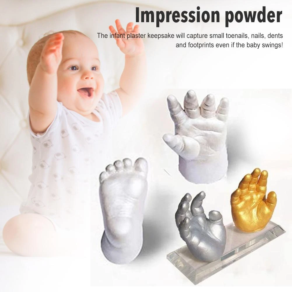 Kit D Empreintes De Mains Et De Pieds De Bebe Souvenir 3d De Moulage De Platre Aliexpress