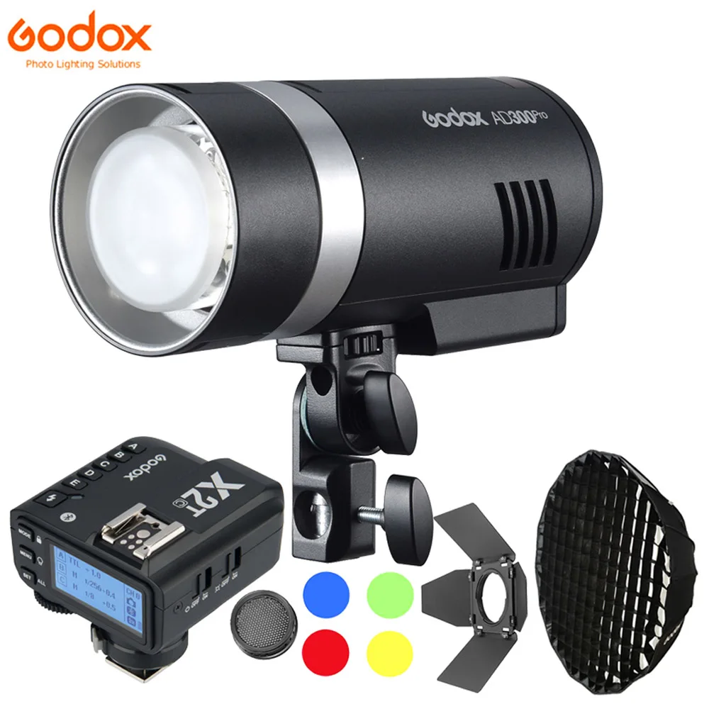 GODOX AD300Pro II Flash Esterno 300Ws TTL – HSS 1/8000s, Batteria 350 Scatti, Lampada Modellante Bicolore 2800-6000K, Peso 1,2kg