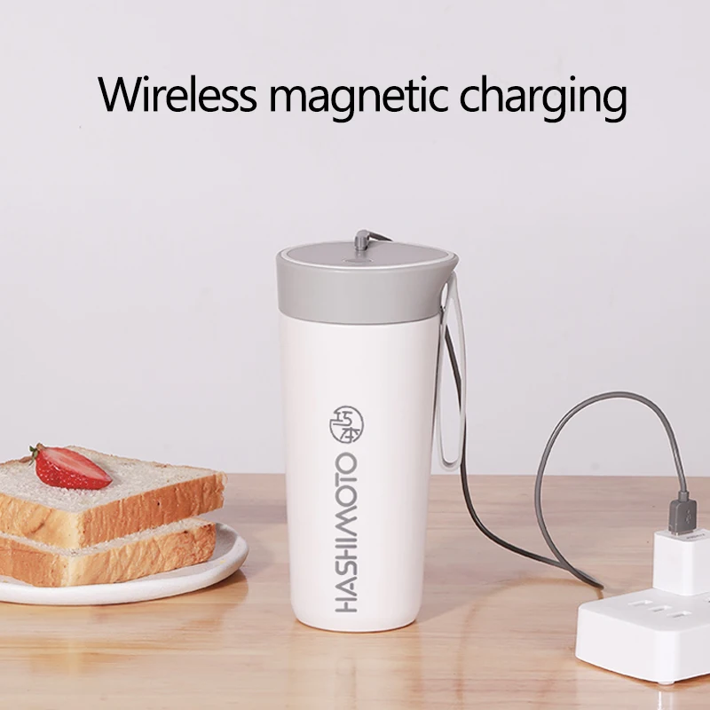 Electric Juicer Portable Blender Fruit Extractors USB Magnetic Charge  Juice Maker Food-Processor Smoothie 304 Stainless Steel