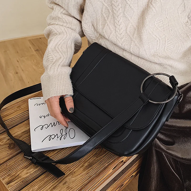 Sac à Main Femme En Simili Cuir Rouge - Style Messager/croisé, Taille Moyenne, Neuf Sans étiquette