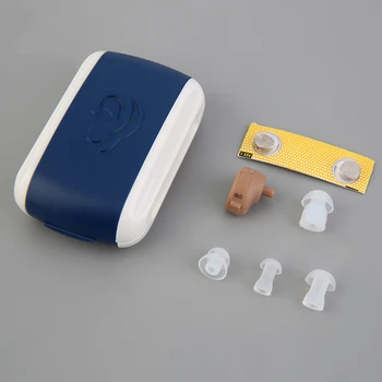 

Portable Hearing Aid Mini Ear Sound Amplifier Adjustable Ear Hearing Amplifier Aid Kit Tone Hearing Aids for the Deaf/Elderly