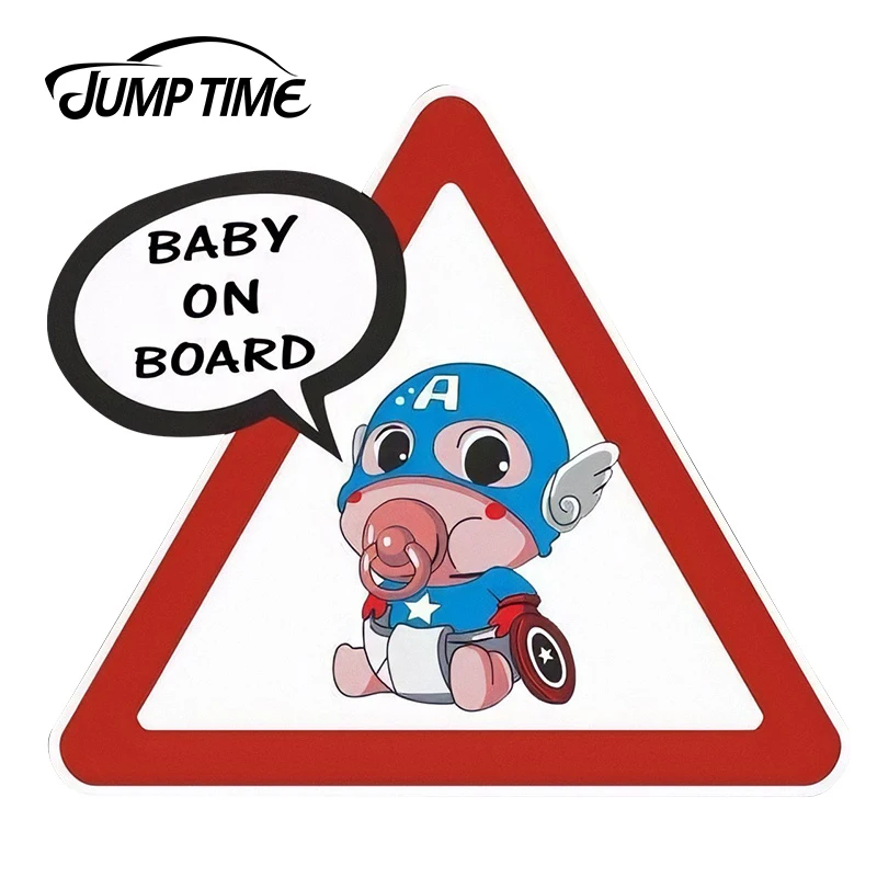 JumpTime 13 см x 11,7 см детские наклейки на авто супергерой Marvel Дэдпул автомобильный Стайлинг для окна бампер Предупреждение ющий Знак наклейки - Название цвета: Lcai-1747