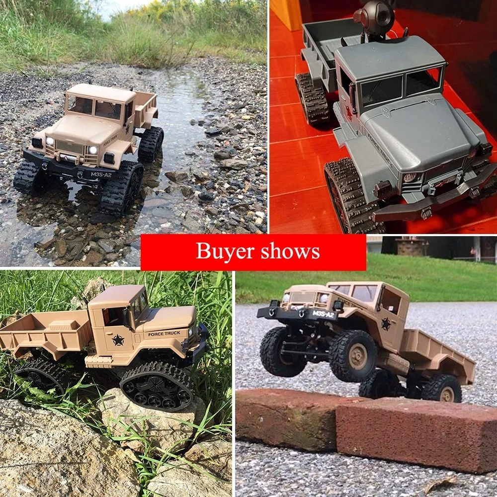  RC Military Truck 1:16 4WD Remote Control 480P WIFI FPV Camera RC Crawler Vehicle Off-Road Sport RC