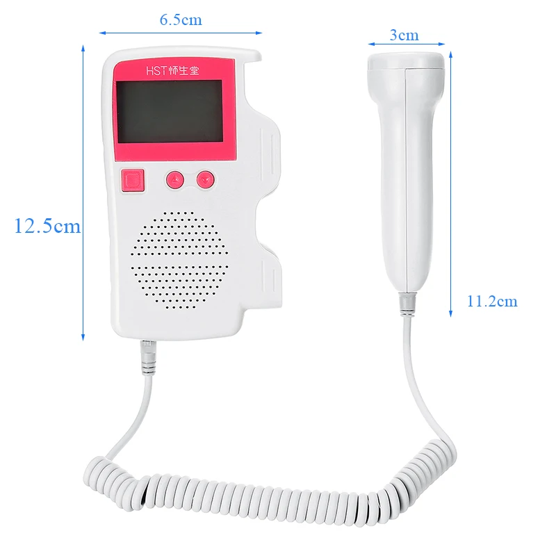 Карманный допплеровский фетальный монитор сердечного ритма домашний предродительный ЖК-дисплей пренатальный Детский/фетальный звук детектор сердечного ритма без излучения