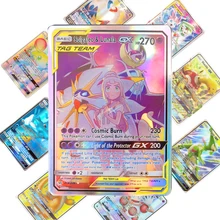 10-300 шт. Карты Покемон тег команда GX EX Мега карты английские карты PIKACHU игрушки игры битва карт торговые карты
