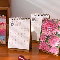 Mini rouleau de papier à dessin animé 2022, Kawaii, calendrier, Agenda annuel, planificateur, bureau, organisateur quotidien O2y0 