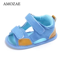Newborn Baby Girls Sandals Unisex Soft Leather Baby Sandals Summer Shoes For Girls With Non-slip Suede Soles For Baby Boys 5