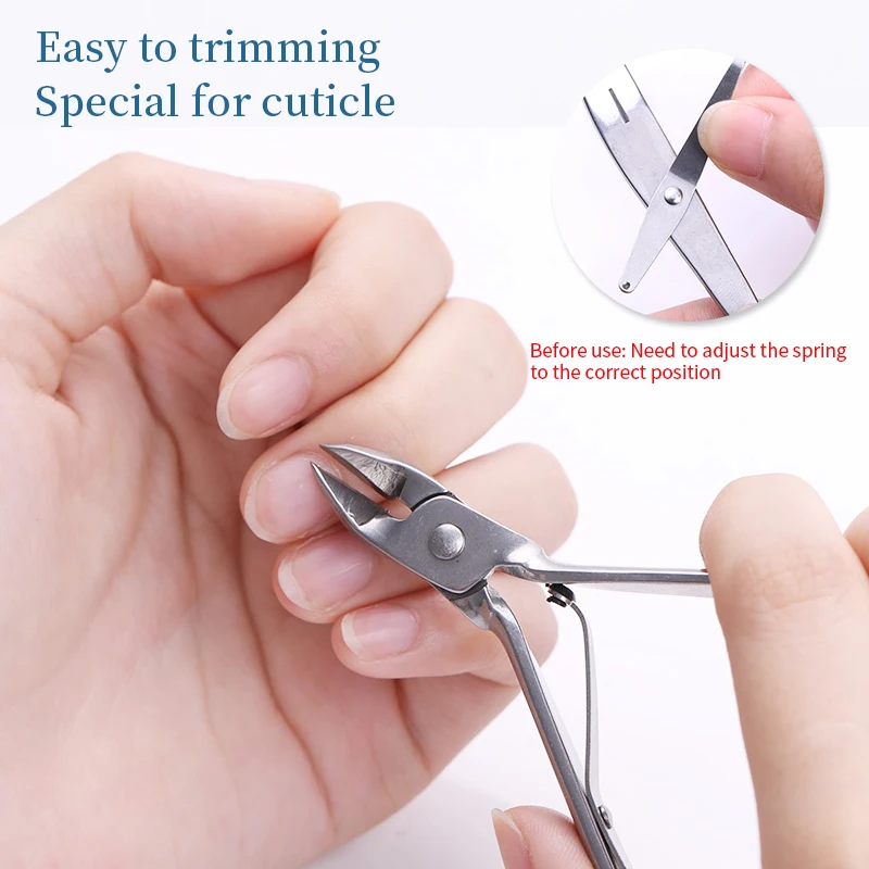 Nail Cuticle Nail Nipper Clipper Stainless Steel Dead Skin Remover Tweezer Trimming Clipper Pedicure Push Manicures Tools nail art pusher manicure set manicure pedicure kit nail care kit manicure tools nail manicure tools manicure pedicure tools pedicure tools dead skin remover