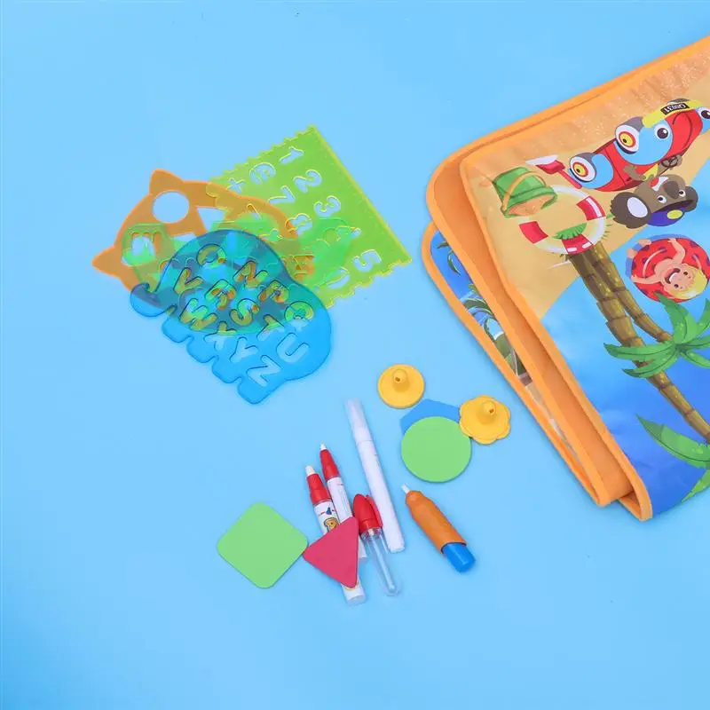 24 шт. Aqua Doodle коврик обучающий мультфильм водный коврик для рисования для детского образования дети 100x70 см игрушки для рисования
