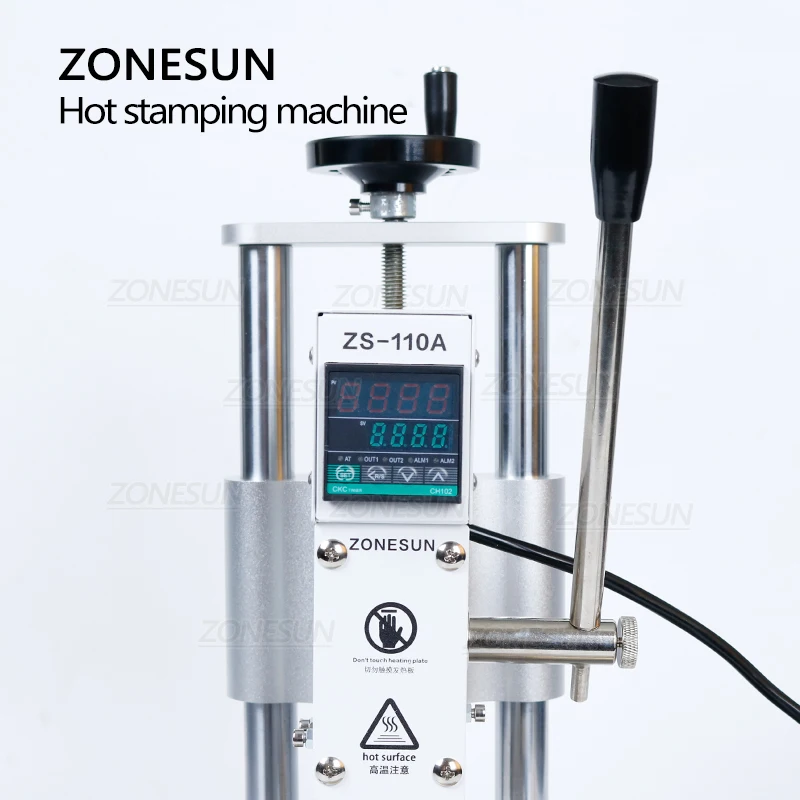 ZONESUN ZS110A 110 В/220 В ПВХ кожа бумага логотип горячая фольга тиснение бронзирование