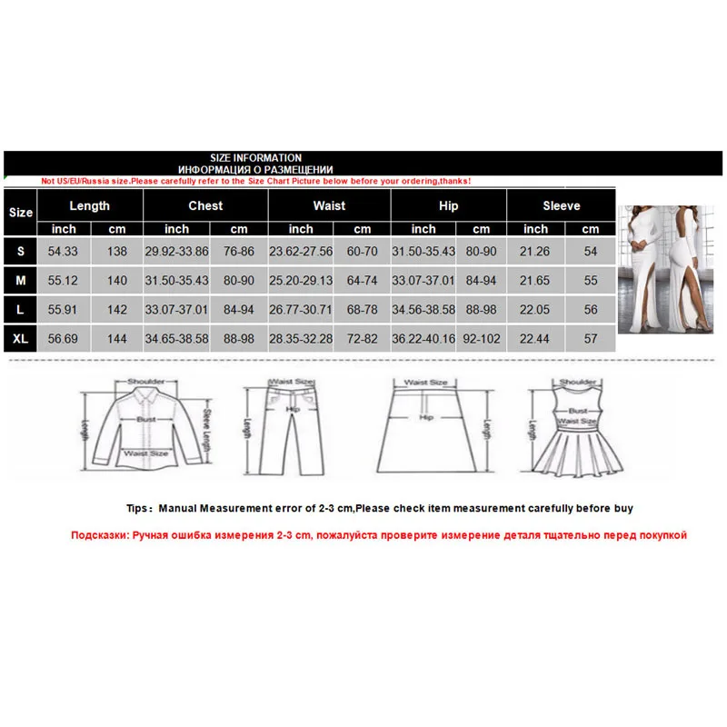 Осень-зима Для женщин Разделение узкий длинный макси платье сексуальное платье с длинным рукавом платья-футляр с вырезом на спине элегантный Вечеринка белое платье