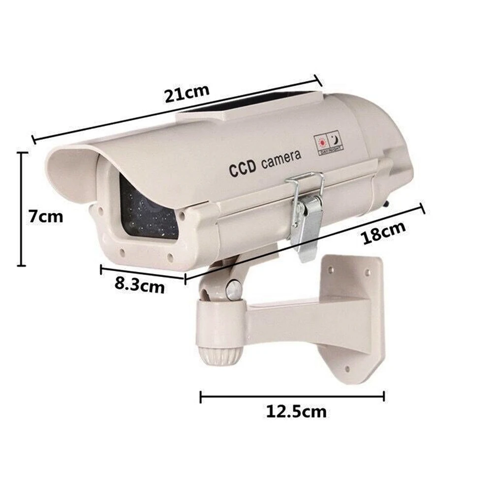 Наружная манекеновая камера с пулевидным питанием для дома/уличного видеонаблюдения, поддельная Солнечная камера